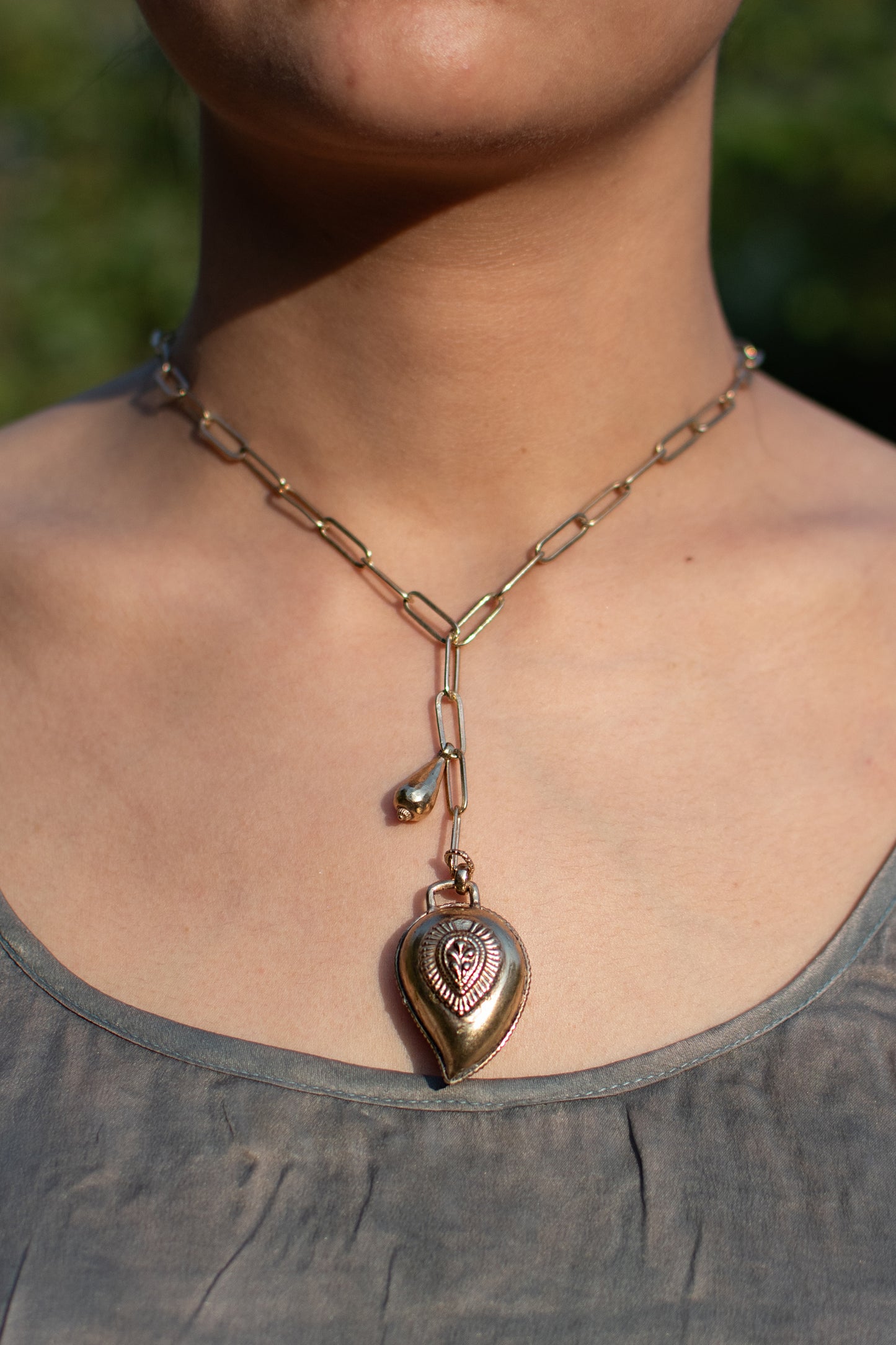 Long Paisley Necklace