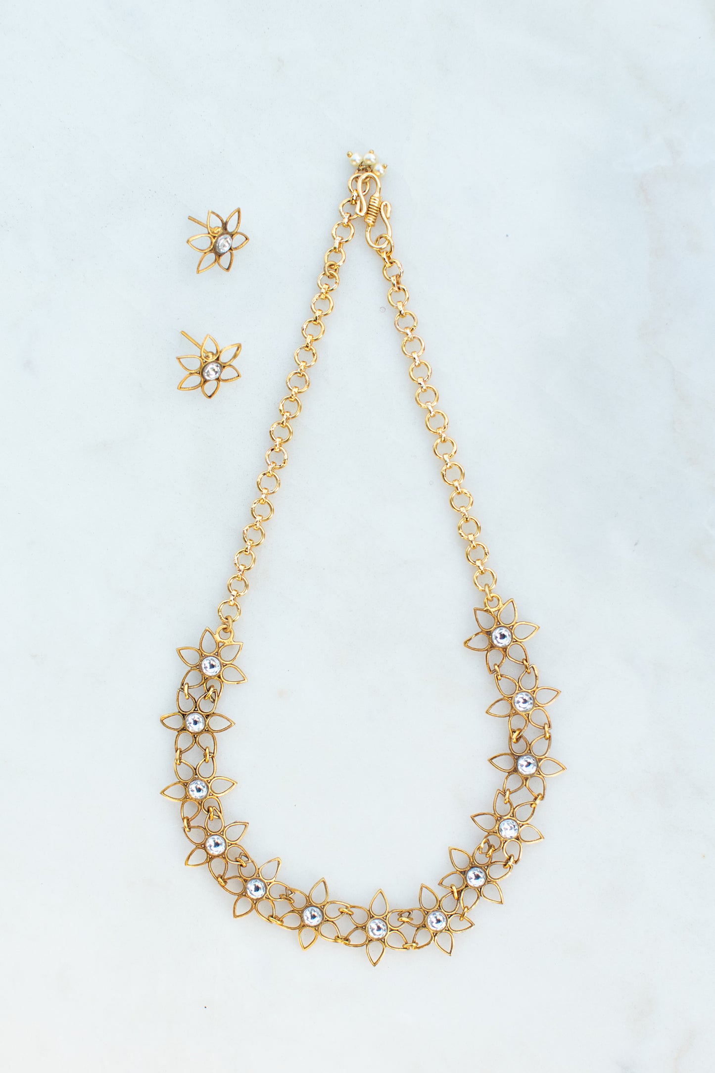 Floral Filigree Choker Set