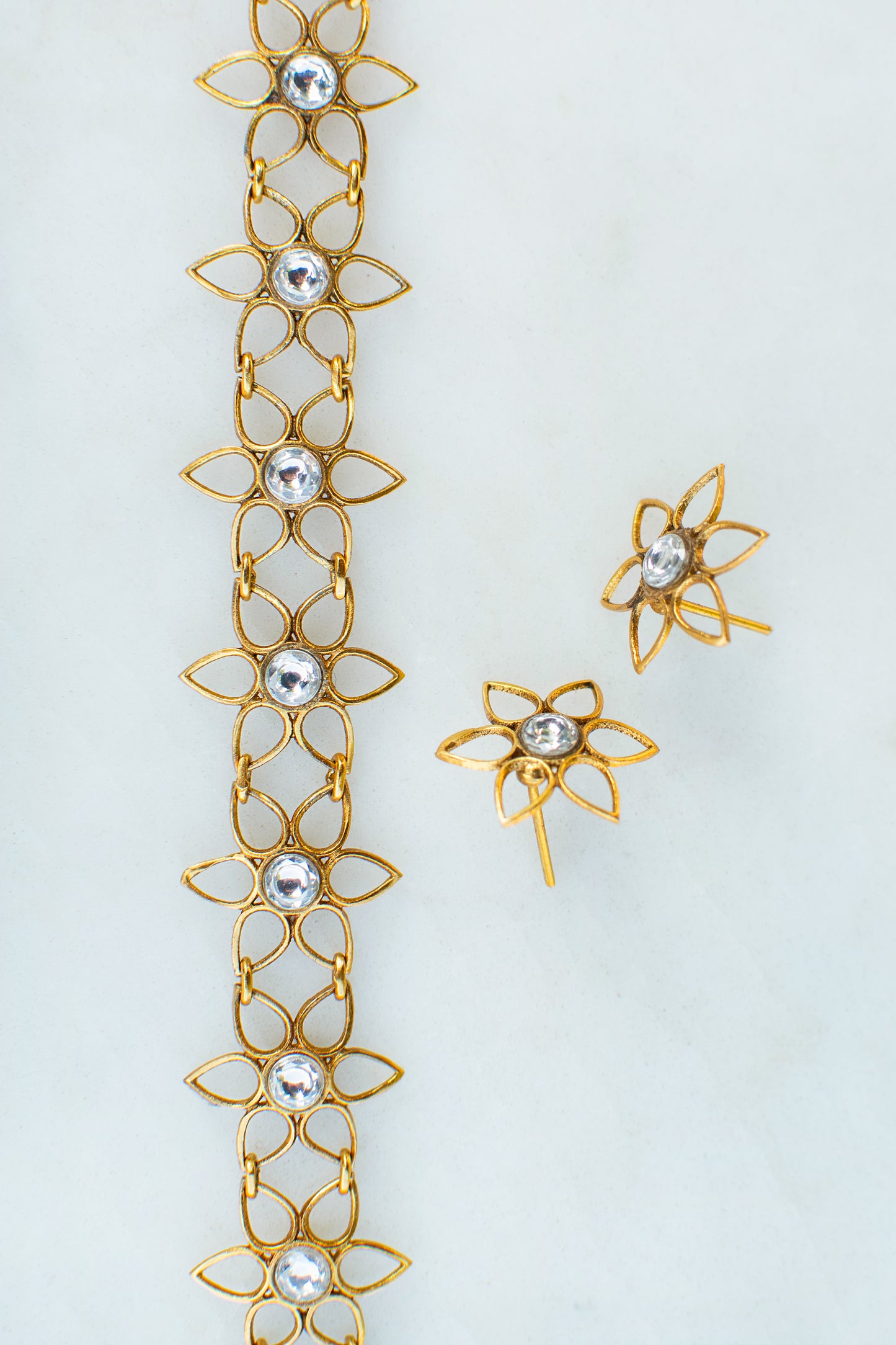 Floral Filigree Choker Set