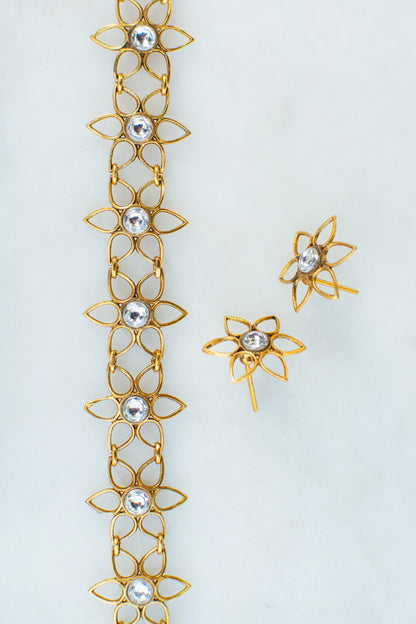 Floral Filigree Choker Set