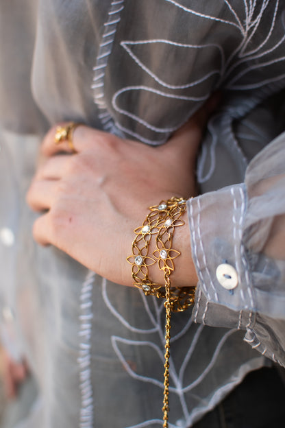 Floral Filigree Choker Set